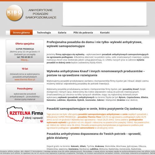 Firma zajmująca się wylewką w Bytomiu