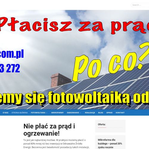 Instalacje fotowoltaiczne na gruncie