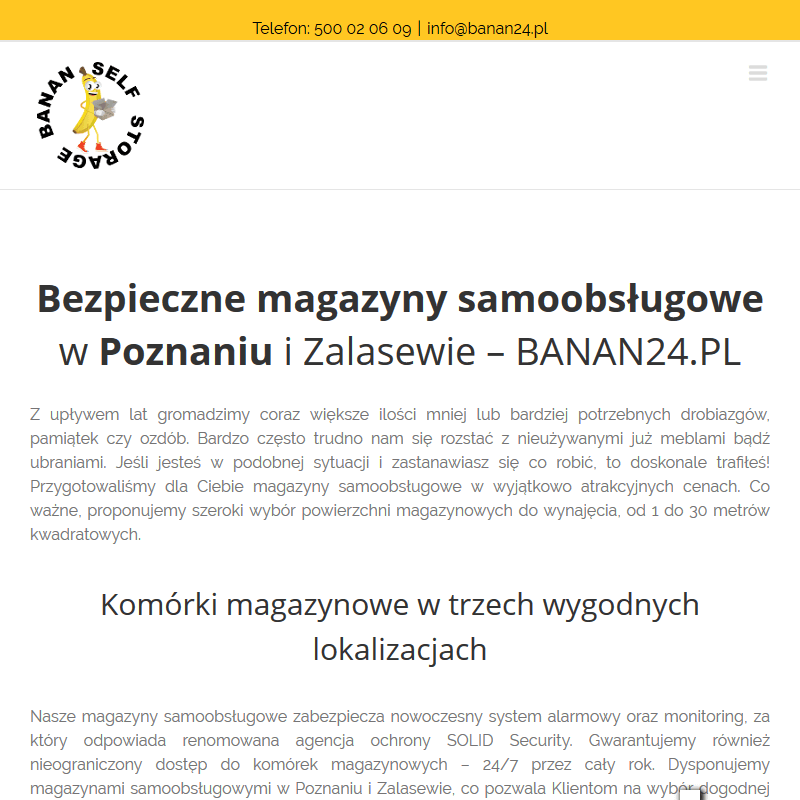 Poznań - boksy magazynowe