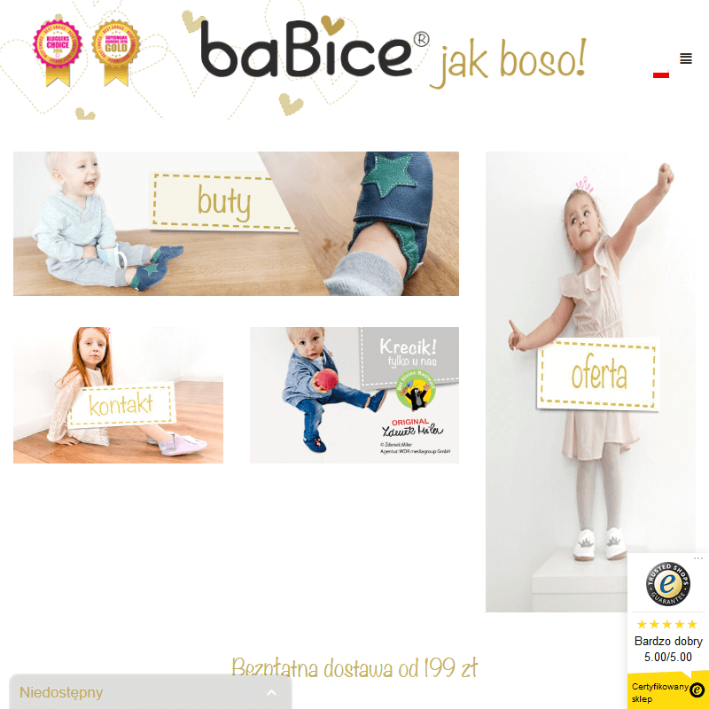 Buciki niemowlęce producent