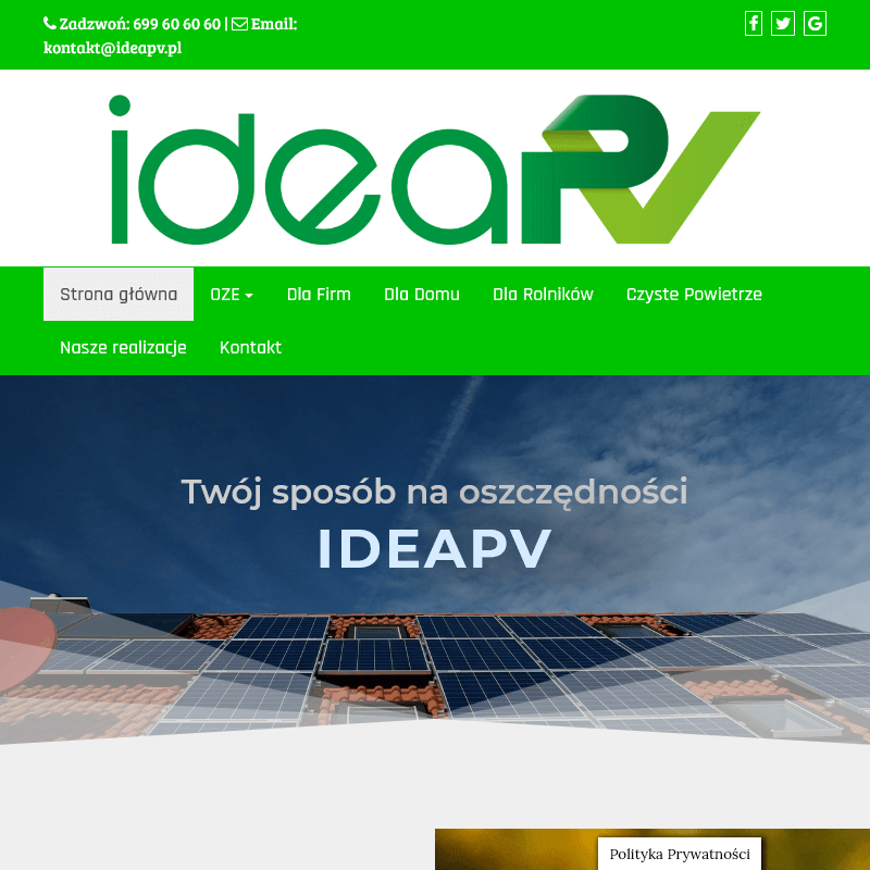 Panele pv instalacja - Gdańsk